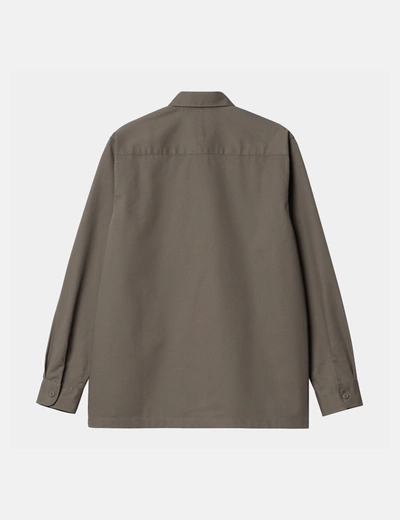 Shop Carhartt -wip Master Shirt (regular) In Brown