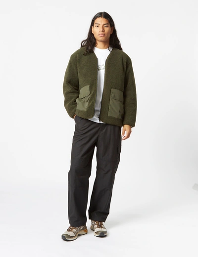 Carhartt Devin Liner Panelled Fleece Jacket In Green
