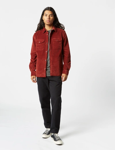 Shop Barbour Shirt Jacket (cord) In Brown