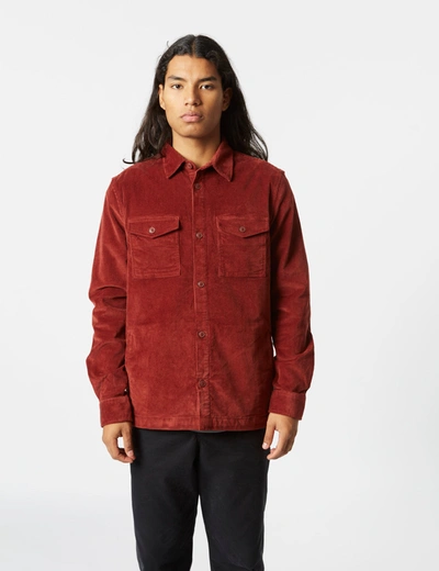 Shop Barbour Shirt Jacket (cord) In Brown