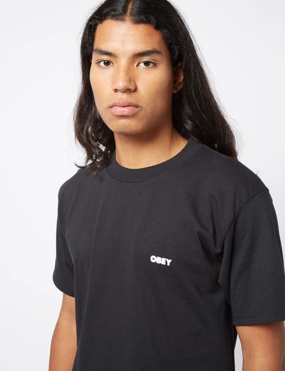Shop Obey Bold T-shirt In Black