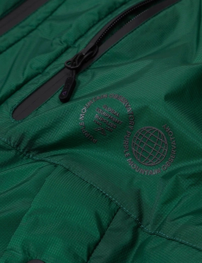 Shop Purple Mountain Observatory Cocoon Puffa Jacket In Green