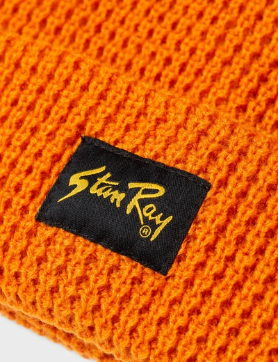 Shop Stan Ray Waffle Knit Beanie In Gold