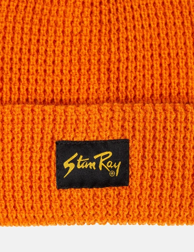 Shop Stan Ray Waffle Knit Beanie In Gold