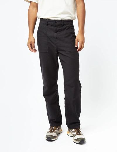 Shop Stan Ray Fat Pant (loose/sateen) In Black