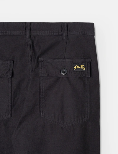 Shop Stan Ray Fat Pant (loose/sateen) In Black