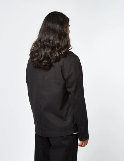 Shop Norse Projects Tyge Broken Twill Overshirt (organic) In Black