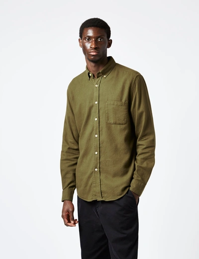 Shop Portuguese Flannel Teca Shirt Esp Bd In Green