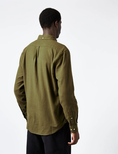Shop Portuguese Flannel Teca Shirt Esp Bd In Green