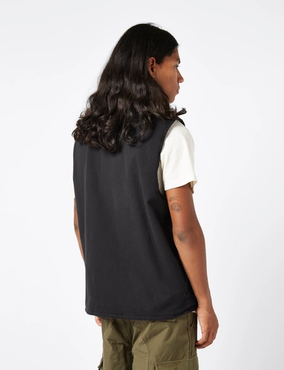 Shop Stan Ray Works Vest (duck Canvas) In Black