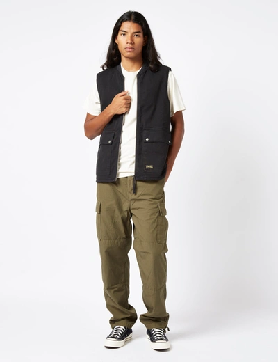 Shop Stan Ray Works Vest (duck Canvas) In Black