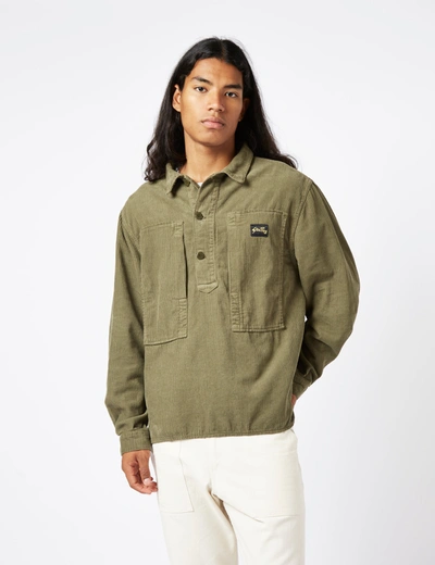 Shop Stan Ray Painters Shirt (cord) In Green