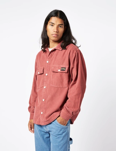 Shop Stan Ray Cpo Shirt (cord) In Red