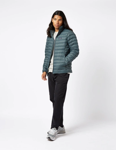 Shop Patagonia Down Sweater Jacket In Green