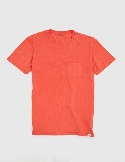 Shop Lee Pocket T-shirt In Red