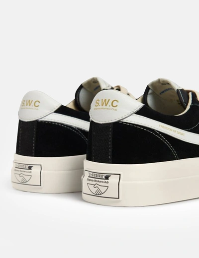 Shop Stepney Workers Club Dellow S-strike Trainers (suede) In Black
