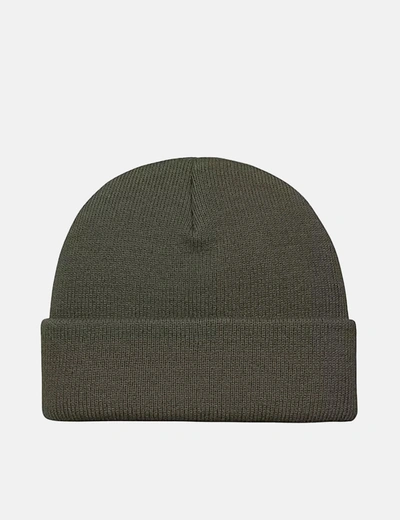 Shop Carhartt -wip Stratus Low Beanie Hat In Green