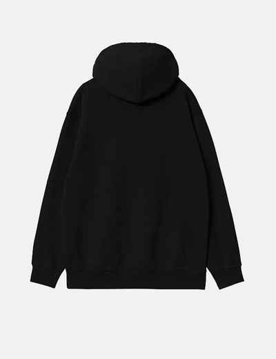 Shop Carhartt -wip Womens  Hooded Sweatshirt In Black