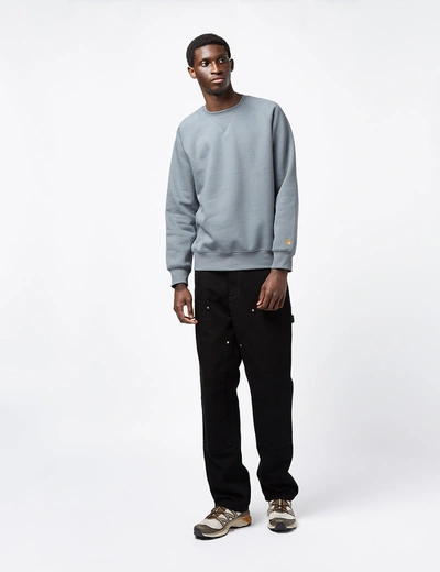 Shop Carhartt -wip Chase Sweatshirt In Grey