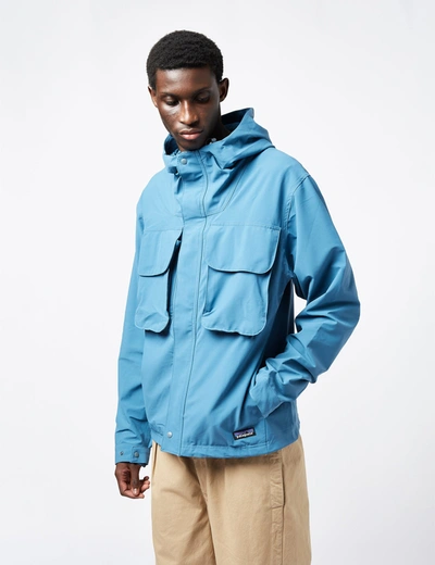 Shop Patagonia Isthmus Utility Jacket In Blue