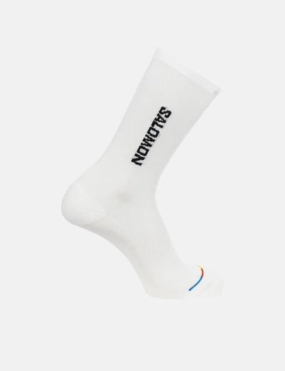 Shop Salomon 365 Crew Socks In White