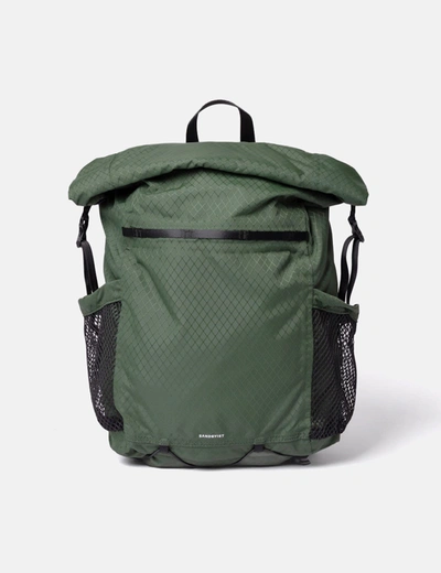 Shop Sandqvist Nils Rolltop Backpack (recycled) In Green