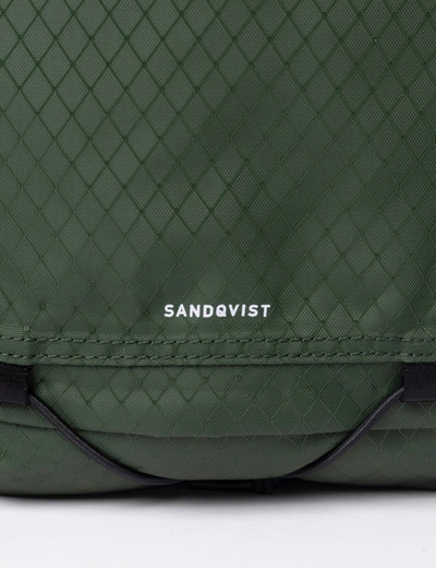 Shop Sandqvist Nils Rolltop Backpack (recycled) In Green