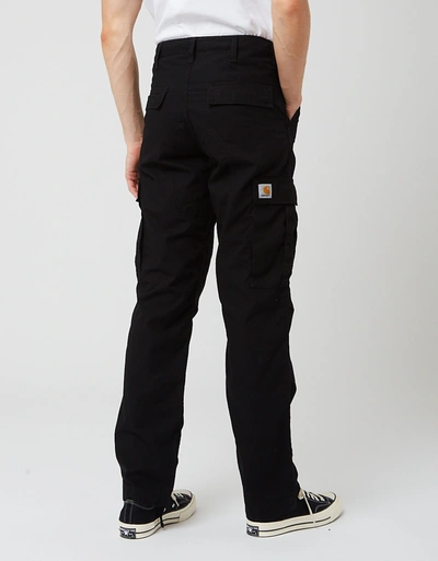 Shop Carhartt Wip Regular Cargo Pant (ripstop, 6.5oz) In Black