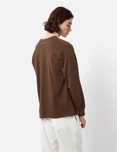 Shop Thisisneverthat T-logo Long Sleeve T-shirt In Brown
