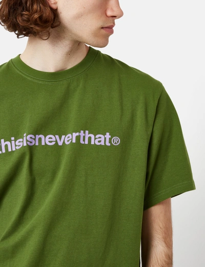 Shop Thisisneverthat T-logo T-shirt In Green
