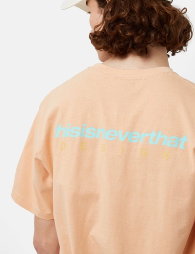 Shop Thisisneverthat Dsn-logo T-shirt In Orange