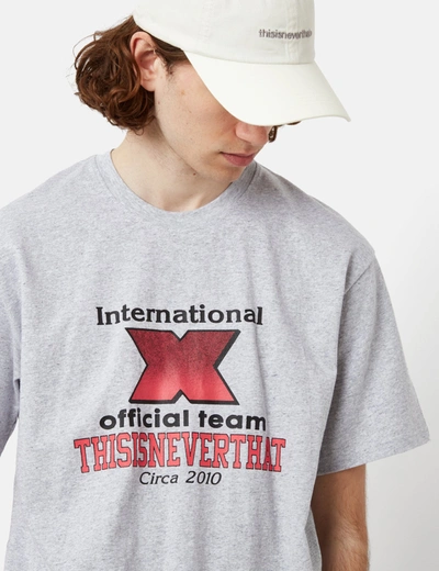 Shop Thisisneverthat X-intl. T-shirt In Grey