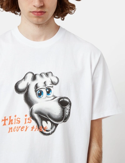 Shop Thisisneverthat Tnt Dog T-shirt In White