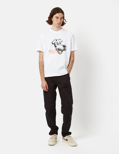 Shop Thisisneverthat Tnt Dog T-shirt In White