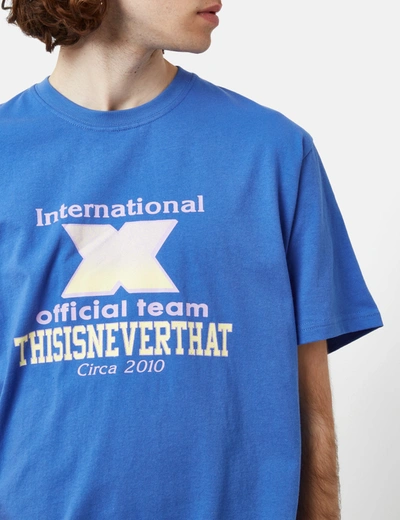 Shop Thisisneverthat X-intl. T-shirt In Blue