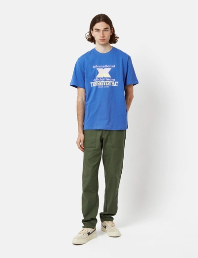 Shop Thisisneverthat X-intl. T-shirt In Blue