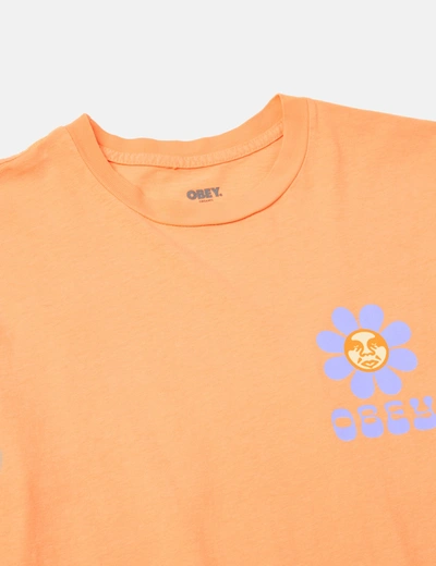 Shop Obey Petal T-shirt (organic) In Orange