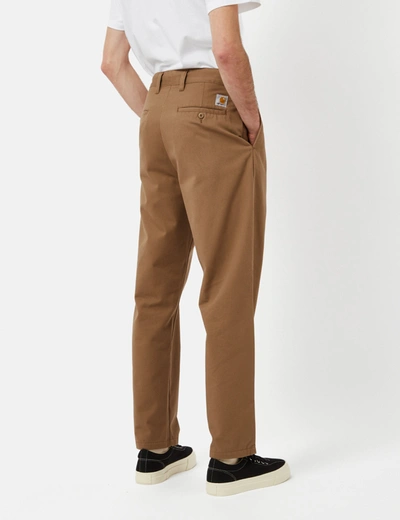 Shop Carhartt -wip Calder Pant (relaxed, Tapered) In Brown