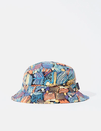 Shop Patagonia Wavefarer Bucket Hat In Blue