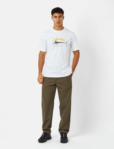 Shop Carhartt -wip Calder Pant (relaxed, Tapered) In Green