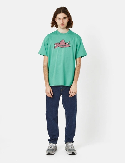 Shop Carhartt -wip Snek T-shirt (organic) In Green