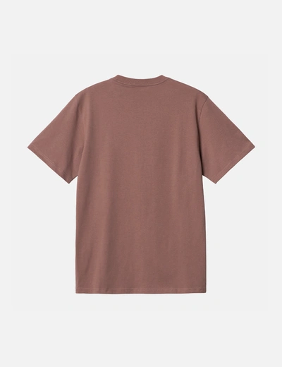 Shop Carhartt -wip Pocket T-shirt (regular) In Red