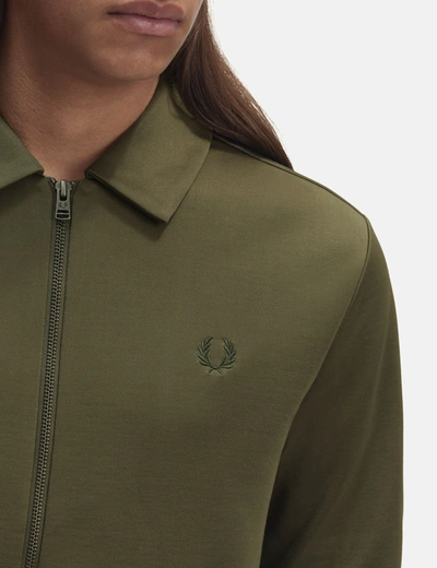 Shop Fred Perry Track Jacket In Green