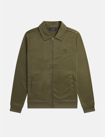 Shop Fred Perry Track Jacket In Green