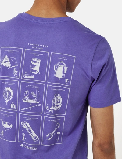 Shop Columbia Rapid Ridge T-shirt Ii (campsite Icons) In Purple