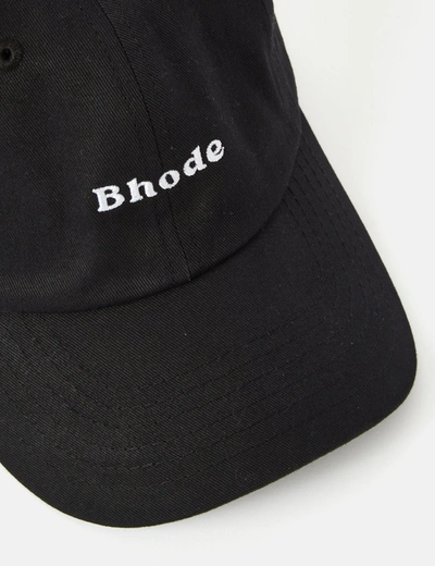 Shop Bhode Embroidered Script Baseball Cap In Black