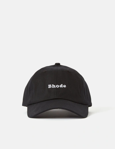 Shop Bhode Embroidered Script Baseball Cap In Black