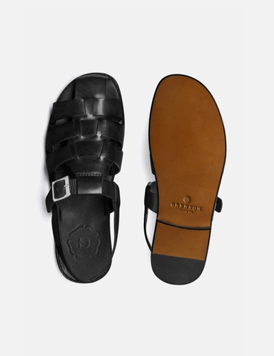 Shop Grenson Quincy Sandal (leather) In Black