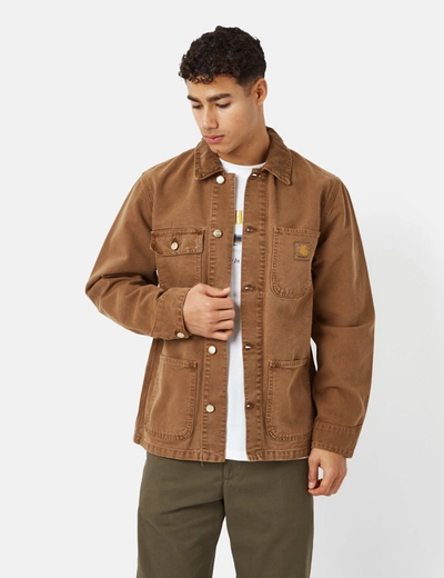 Shop Carhartt -wip Michigan Coat In Brown