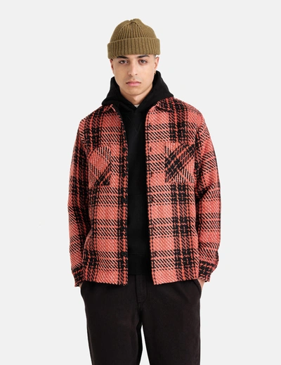 Shop Wax London Whiting Overshirt (foxham) In Red